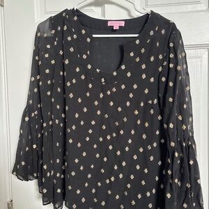 Black gold Lilly top